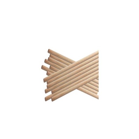 Varitas de madera gruesa 450 x 6 mm (1Kilo)