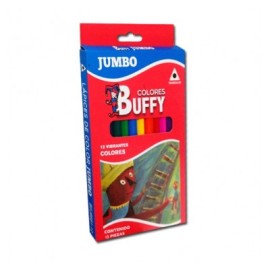 Colores Buffy jumbo triangular con 12 piezas 8681-12