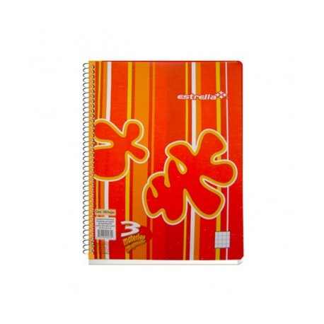 Cuaderno profesional Estrella espiral con separadores raya 180 hojas
